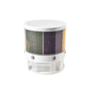 360° Rotating Cereal Dispenser: 6-Compartment Dry Food Bin