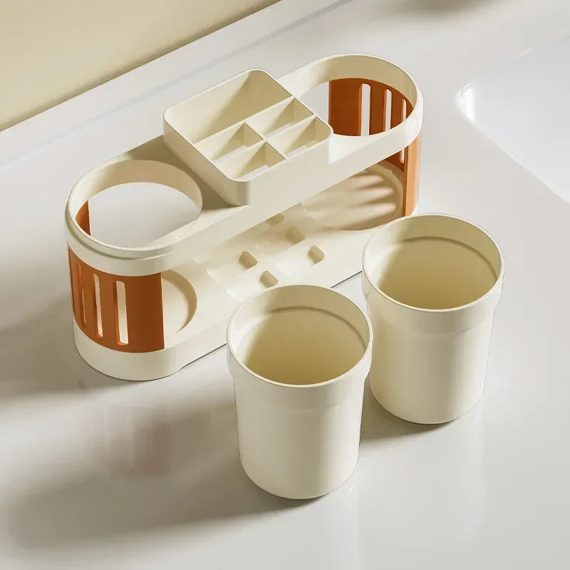 Premium Multi-Functional Toothbrush Holder & Vanity Caddy
