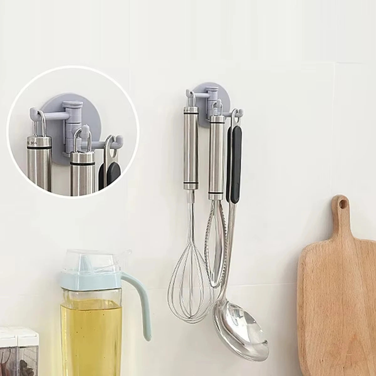 3-Arm Rotating Multipurpose Adhesive Hook