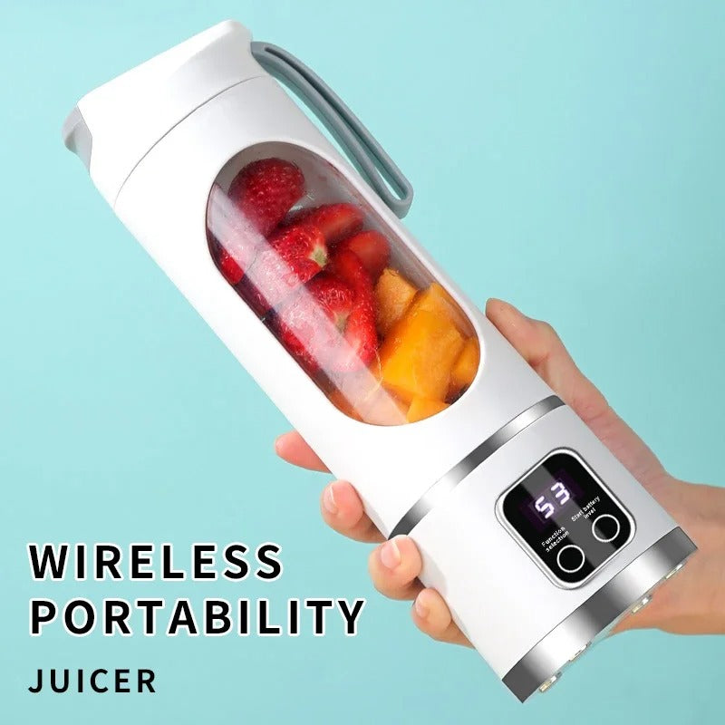 Pro-Blend Portable Smoothie Blender – 450ml Smart Juicer Cup with LED Display