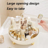 360° Rotating Luxury Cosmetic Organizer Tray – Makeup & Skincare Storage