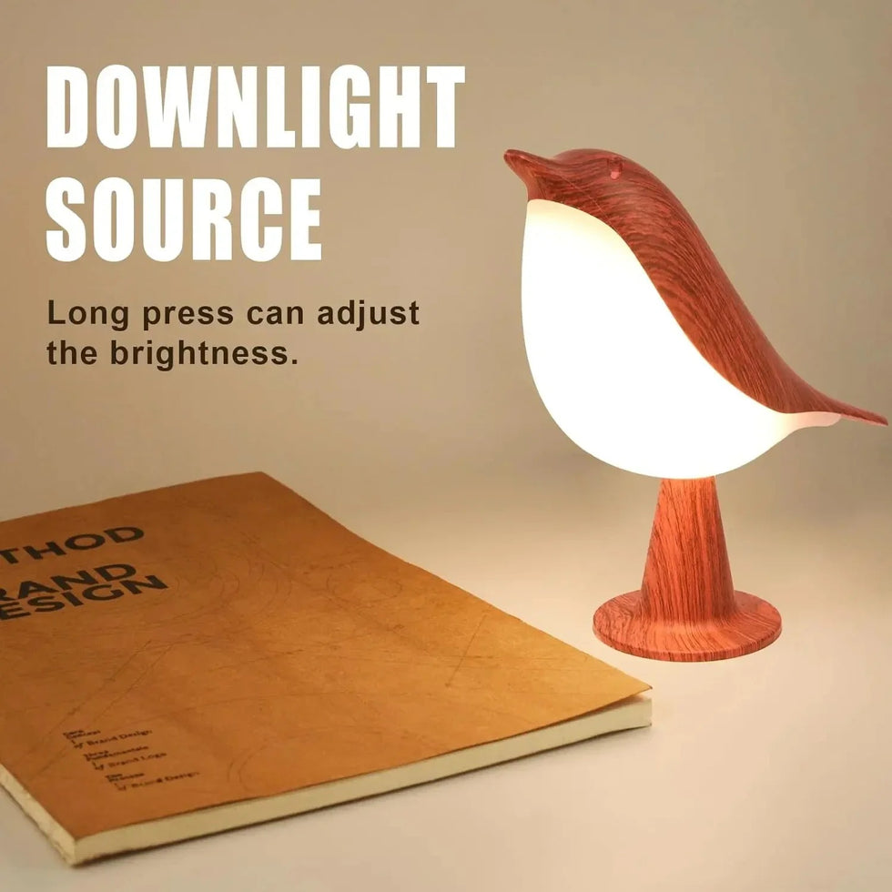 Touch LED Bird Lamp – Premium Rechargeable Scandinavian Accent Light with Stepless Dimming