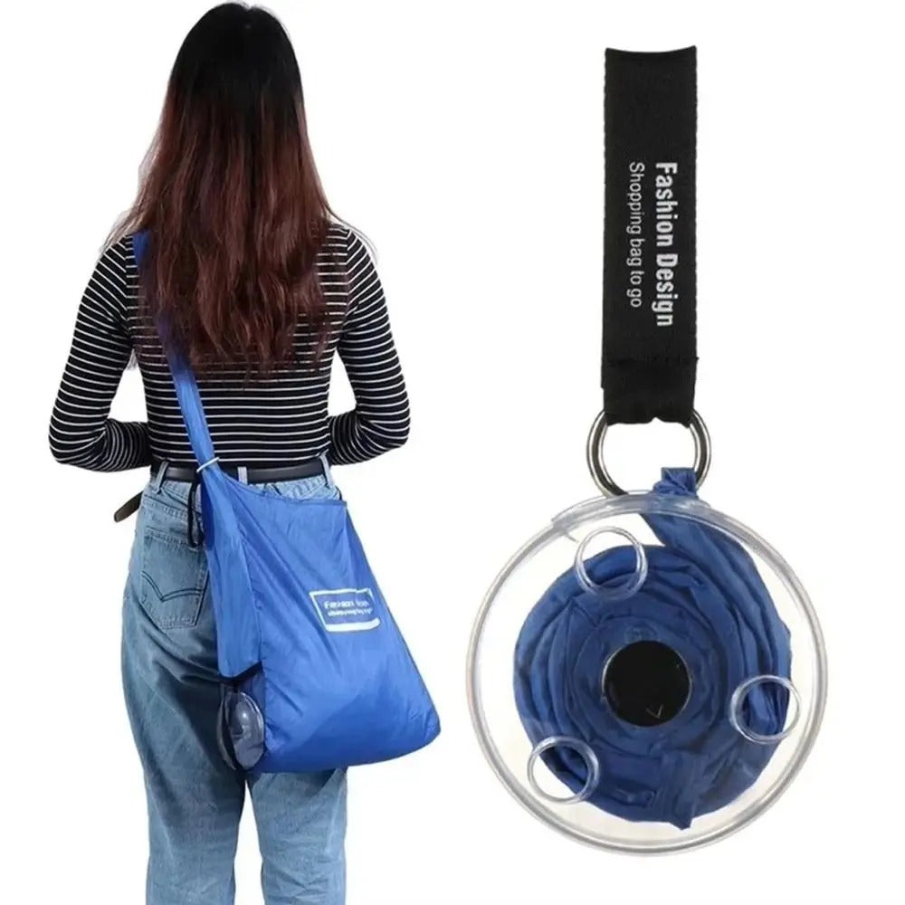 EcoRoll Portable Roll Up Shopping Bag with Disc Storage Case