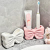 Elegant Bow Accent Multi-Purpose Organizer – Chic Desktop & Vanity Storage