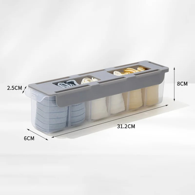 DrawerSpace Multi-Grid Foldable Undergarments & Wardrobe Organiser