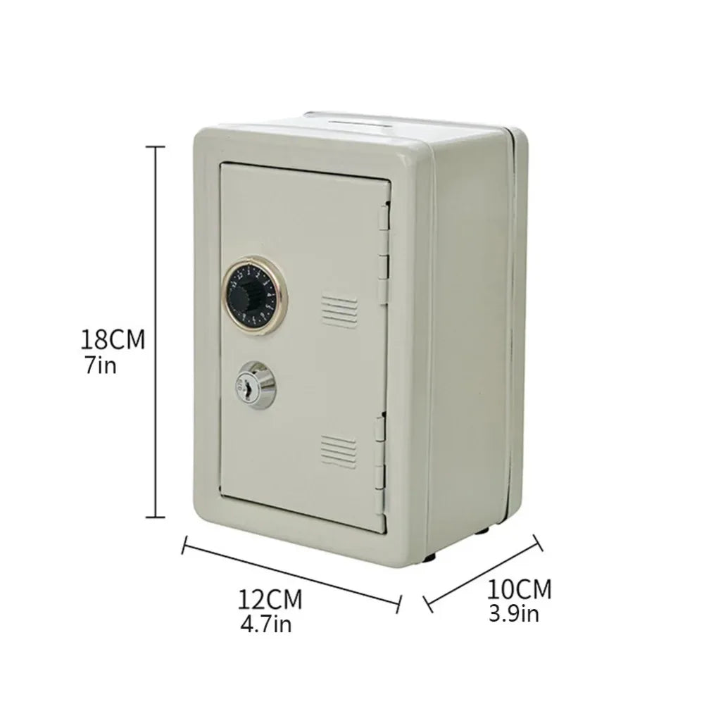 Mini Metal Safe Creative Savings Money Box (Random Colours)