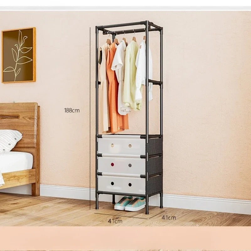 Heavy-Duty Foldable Cloth Drying Rack - Rust-Proof Stainless Steel