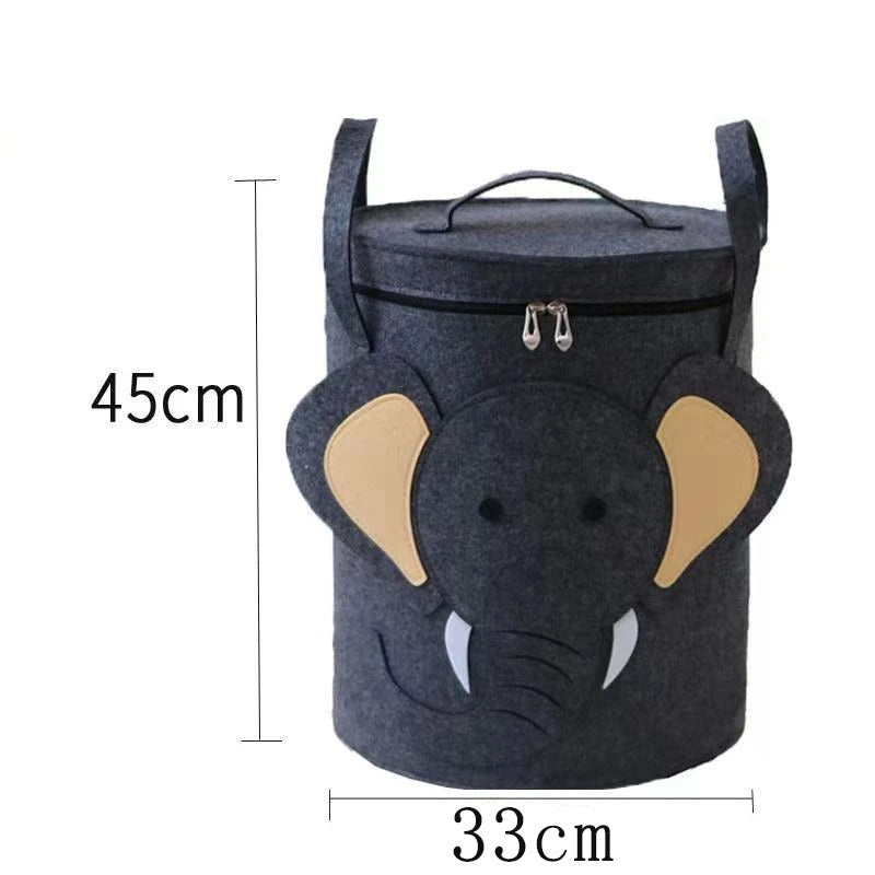 Adorable Felt Animal Sanctuary - Multipurpose Laundry & Toy Basket