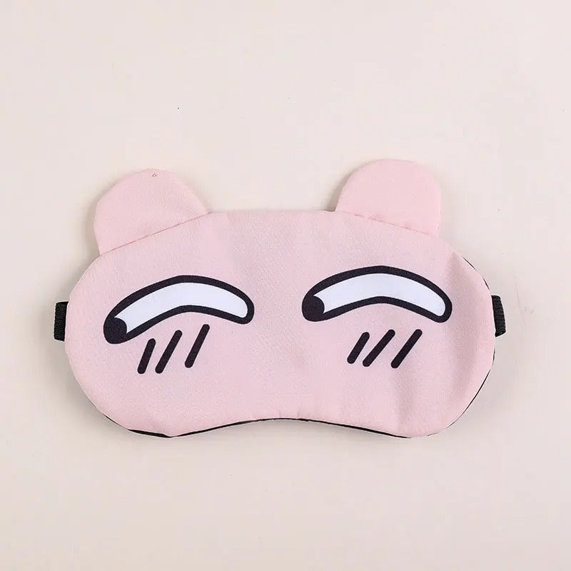 Cute Animal Sleep Mask with Removable Cooling Ice Bag (Random Design)