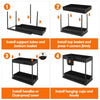 2-Layer Under Sink Multi-Purpose Moveable Storage Rack