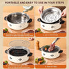 Portable Tabletop Barbecue Stove & Multi-Function BBQ Pan