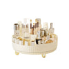 360° Rotating Luxury Cosmetic Organizer Tray – Makeup & Skincare Storage