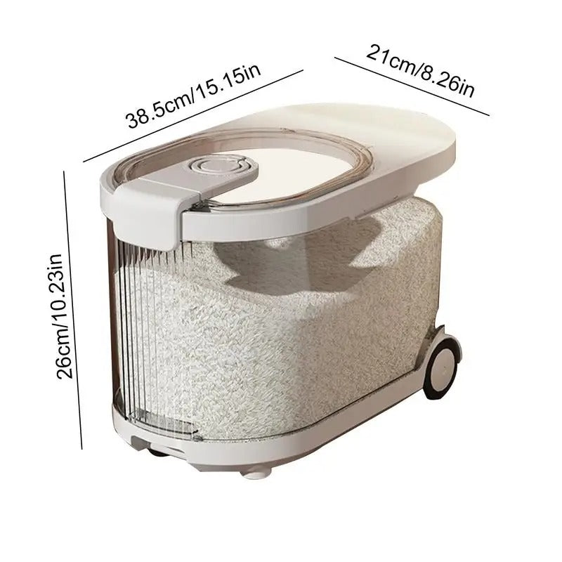 Airtight Dispenser - Moist Proof Rice Storage Container