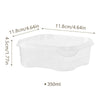 Pack of 3 Transparent Stackable Refrigerator Storage Bins