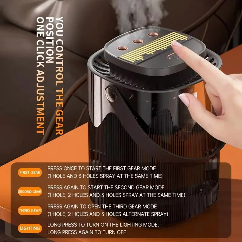 Triple-Nozzle High-Capacity Ambient Humidifier