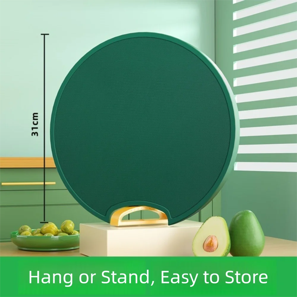 Premium Round Non-Slip Kitchen Cutting Board