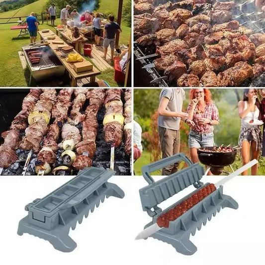 KebabPress Manual Seekh Kebab Maker & Meat Skewer Press