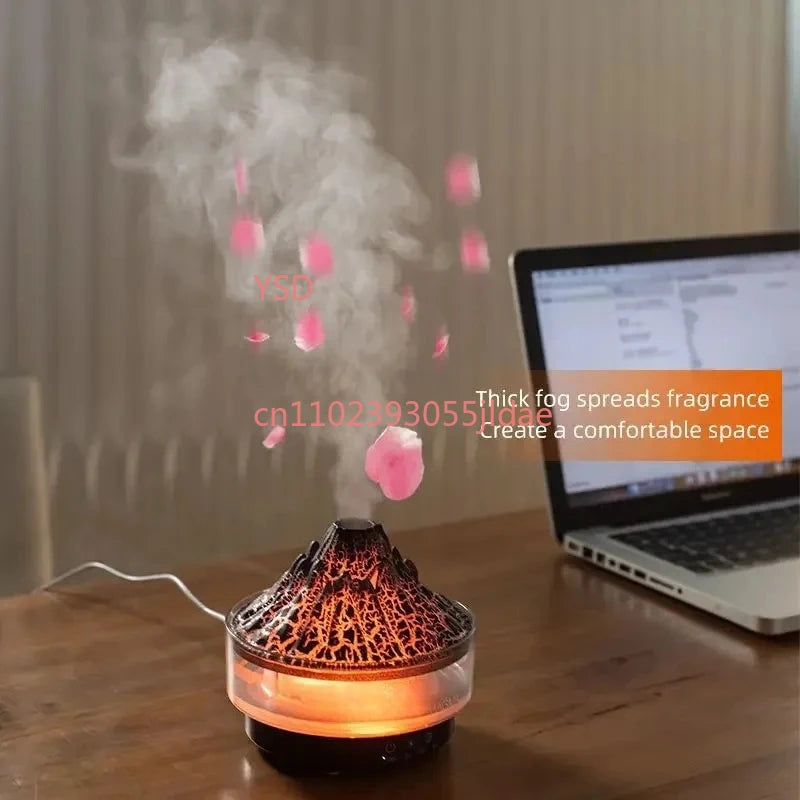 Simulation Volcano Crack Aroma Diffuser & Air Humidifier