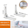 Space Saver Heavy-Duty Wall Mount Microwave Bracket Set (35kg Capacity)