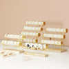Premium Velvet Jewelry & Watch Display Stand – Tiered Bracelet Organizer (Random Color)