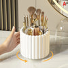Rotating Makeup Brush Holder – Raised Dot Dust-Proof Storage Tube with Lid