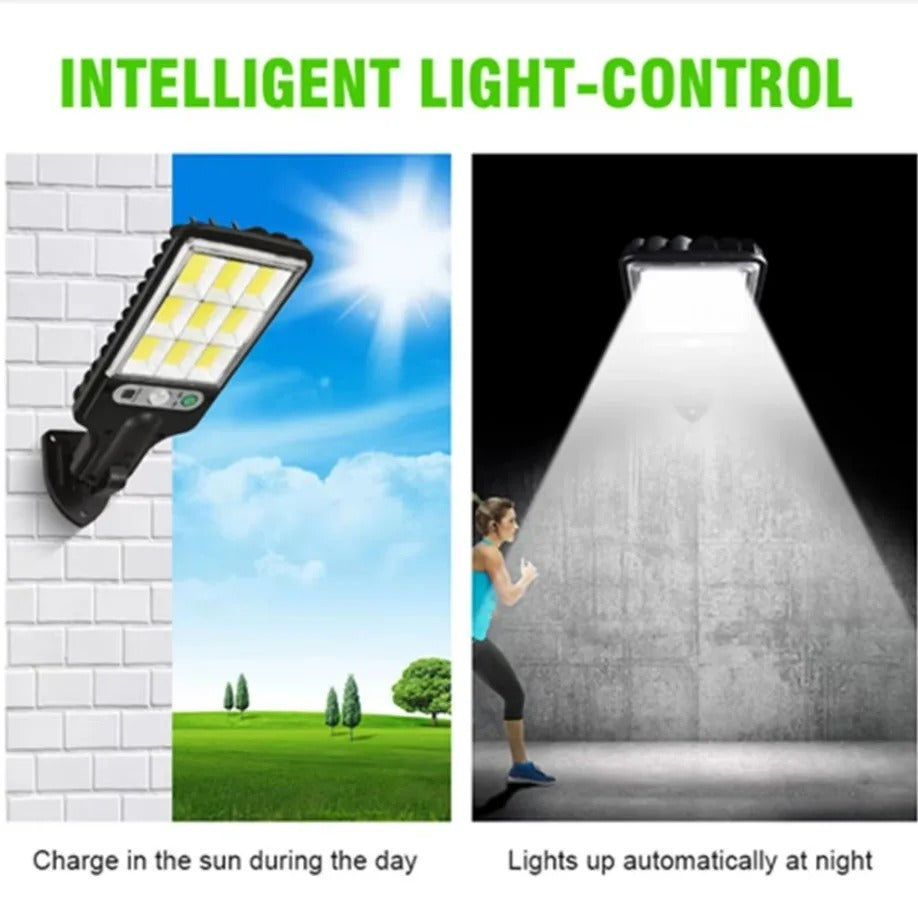 SolShield High-Power Outdoor Solar Street Light with Remote Control