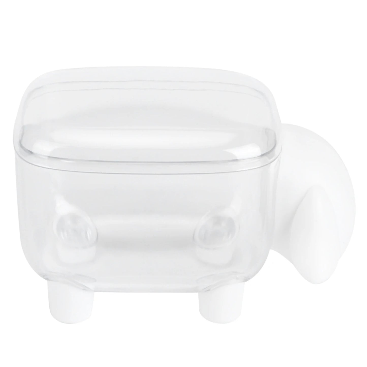 Sheep-Shaped Cotton Swab Holder – Crystal-Clear Vanity Organizer