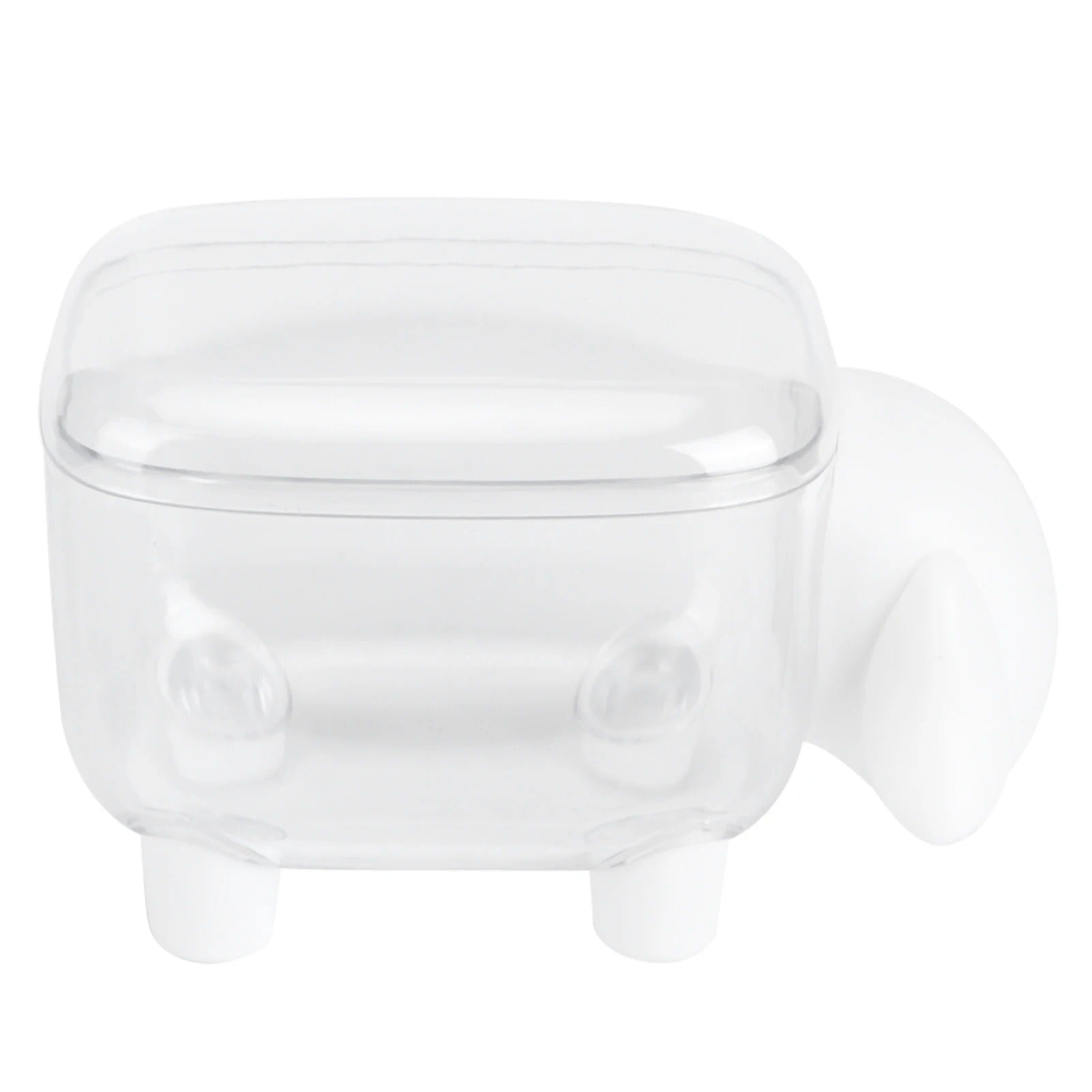 Sheep-Shaped Cotton Swab Holder – Crystal-Clear Vanity Organizer