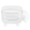Sheep-Shaped Cotton Swab Holder – Crystal-Clear Vanity Organizer