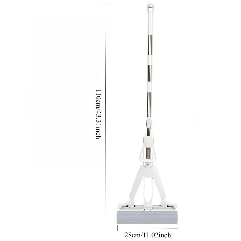 Wonder Sponge Mop – Hand-Free Squeeze & High-Absorbency AJF