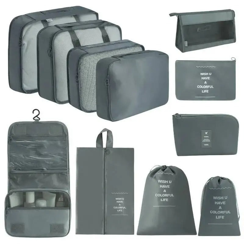 9pc Travel Packing Cubes - Ultimate Luggage Organizer Set