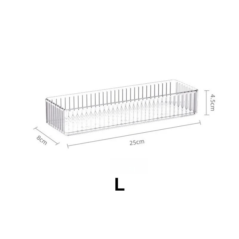 3-Piece Acrylic Drawer Divider & Makeup Tray Set