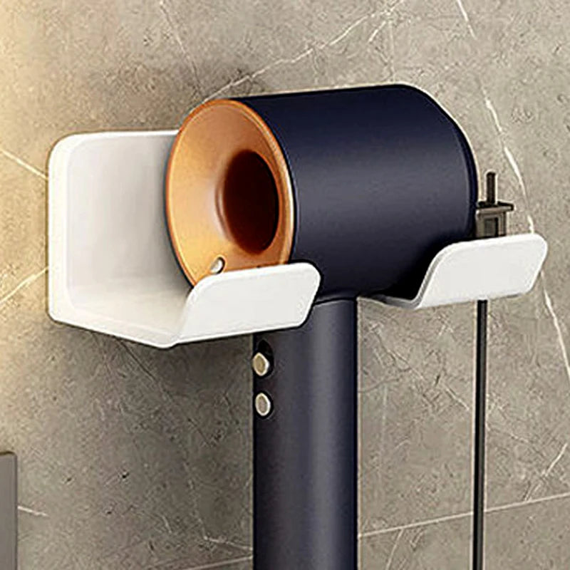 3-in-1 Wall-Mounted Hair Dryer Holder & Vanity Organizer