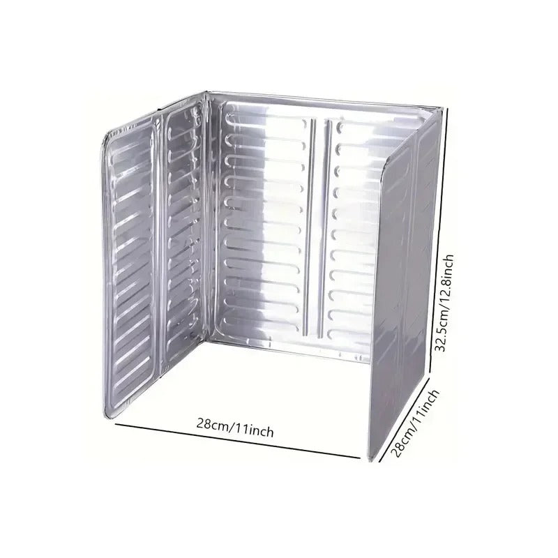 Foldable Aluminum Kitchen Gas Stove Oil Baffle Plate