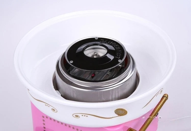 Retro DIY Cotton Candy Machine with Stainless Steel Bowl