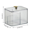3-Compartment Cotton Swab & Pad Holder - Vanity Organizer