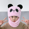 Winter Baby Ear Protection Hat & Integrated Scarf Set