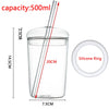 Aura Clear Borosilicate Glass Sipper with Glass Straw