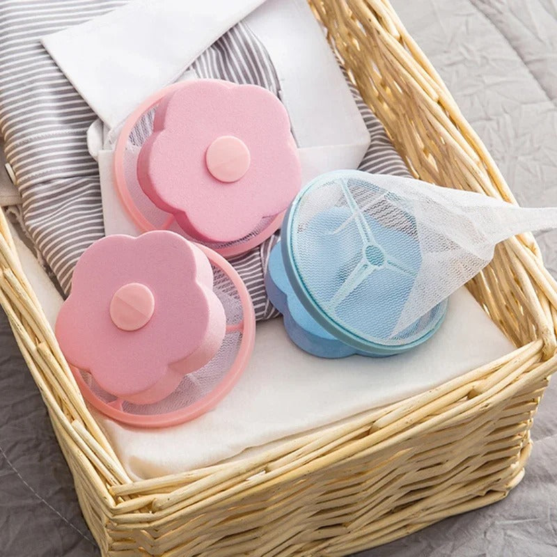 Floating Flower Washing Machine Mesh Filter & Lint Catcher