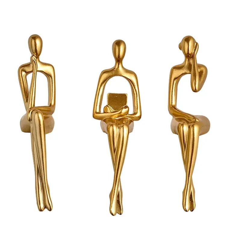 Nordic Thinker Sculptures Set of 3