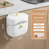 Wall-Mounted Swing-Top Waste Bin – Waterproof Space-Saver