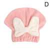 Ultra-Absorbent Microfiber Hair Drying Cap & Quick-Dry Magic Towel with Cute Bow