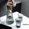 Aura Prism 7-Piece Diamond-Facet Glass Carafe & Tumbler Set