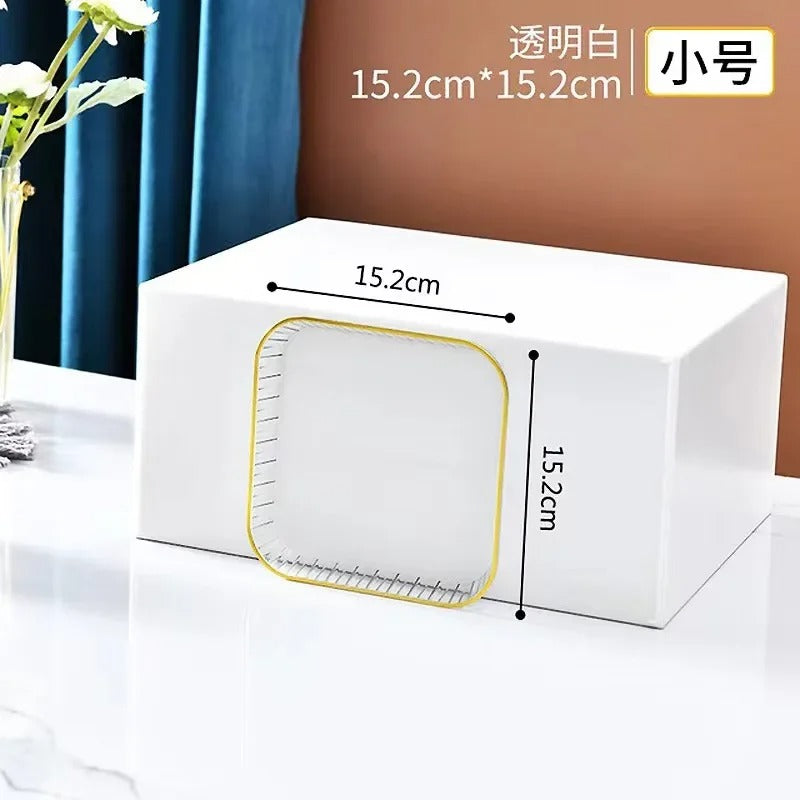 4-Piece Small Acrylic Serving Tray Set - Imperial Snack Dishes