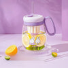 Premium 500ml Frosted Water Bottle – Leak-Proof Sports Straw Bottle with Integrated Carry Loop
