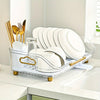 Acrylic Luxury Dish Drain Rack – Premium Countertop Drying Organizer KT