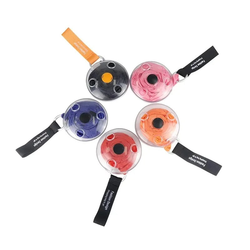 EcoRoll Portable Roll Up Shopping Bag with Disc Storage Case