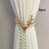 Elegant Decorative Flower Magnetic Curtain Tiebacks (Pair)