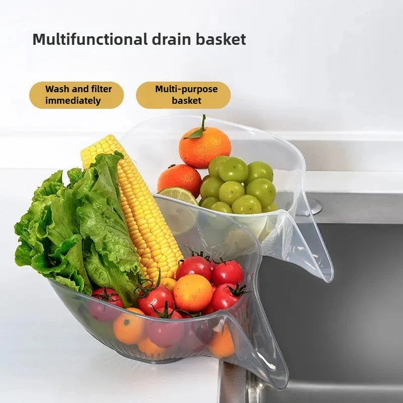 Swift-Drain All-in-One Fruit & Vegetable Washing Basket