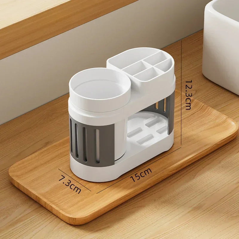 Premium Multi-Functional Toothbrush Holder & Vanity Caddy